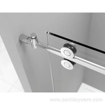 frameless in line sliding door